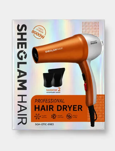 سشوار شیگلم SHEGLAM HAIR رنگ نارنجی مدل SGH-OTIC-9983