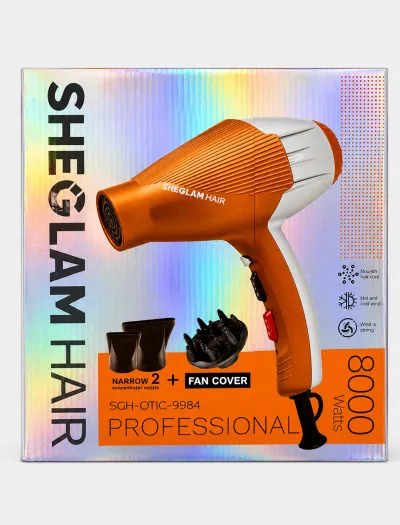 سشوار نارنجی شیگلم SHEGLAM HAIR مدل SGH-OTIC-9984